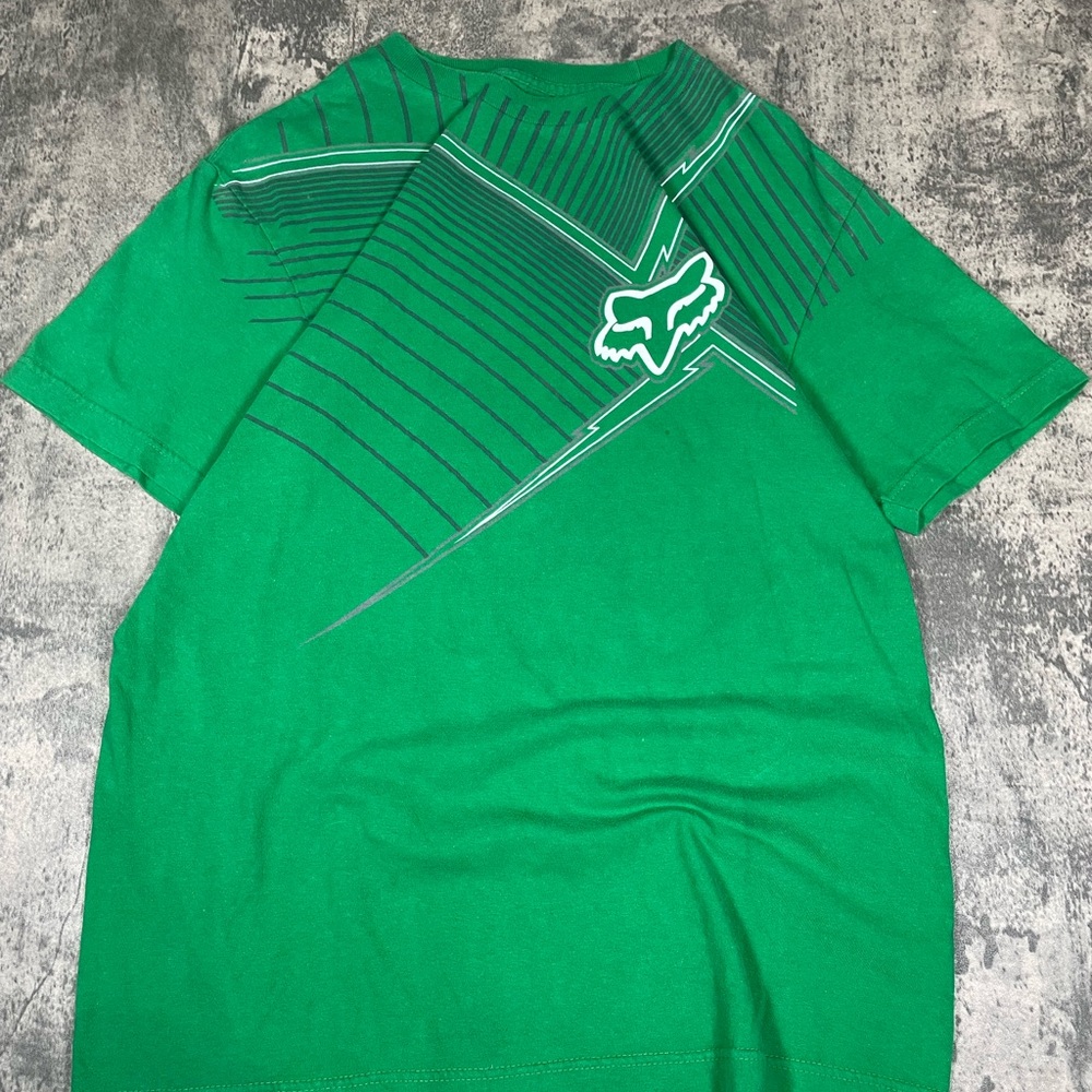 Fox Motor Sport Emerald Striped Tee